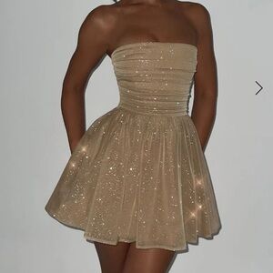 Gold Glitter Babyboo dress